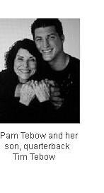 Pam Tebow and son, Tim